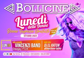 Live Vincenzi Band alla Discoteca Bollicine di Riccione