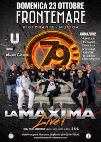 Ristorante e Discoteca Frontemare di Rimini, La Maxima 79 Live