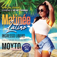 Special event Matinée Latino al Moyto di Porto Sant’Elpidio