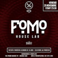 Fomo house lab al Nyx Club di Ancona