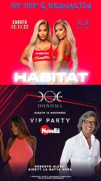 Habitat e Vip Party alla Discoteca Donoma di Civitanova Marche