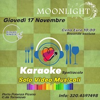 Karaoke Spettacolo al Moonlight Cocktail Bar di Porto Potenza Picena