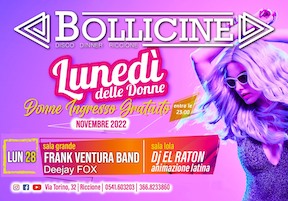 Live Frank Ventura Band alla Discoteca Bollicine Riccione