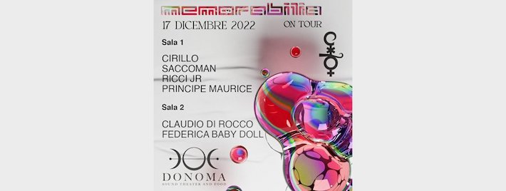 Memorabilia in tour alla Discoteca Donoma di Civitanova Marche