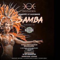 Samba cena spettacolo alla Discoteca Donoma di Civitanova Marche