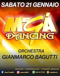 Orchestra Gianmarco Bagutti alla Discoteca Megà di Senigallia
