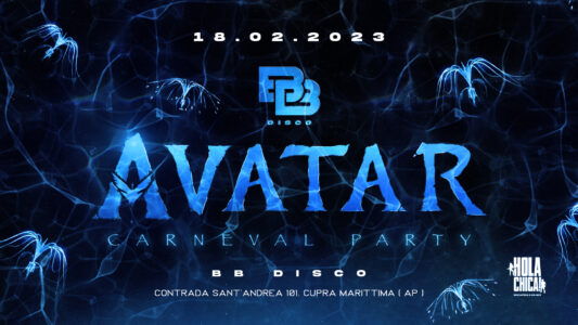 Avatar alla discoteca BB di Cupra Marittima
