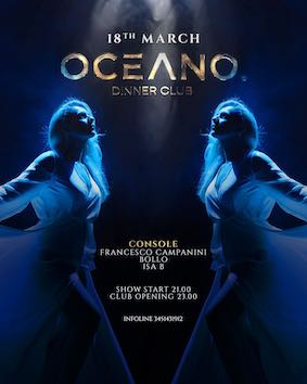 Oceano dinner club Milano Marittima, voice Isa B