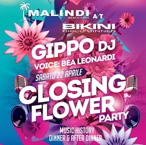 Closing Flower Party Staff Malindi al Bikini di Cattolica