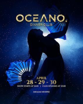 Oceano Milano Marittima, show dinner e club