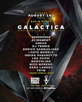 Galactica Festival 2023 al Cocoricò di Riccione