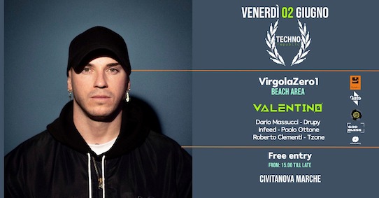 Valentino guest dj al Virgola Zero Uno di Civitanova Marche