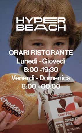 Orari ristorante Hyper beach Riccione