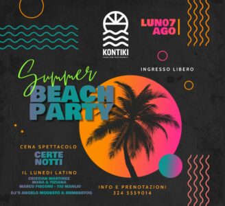 Summer beach party al Kontiki di San Benedetto