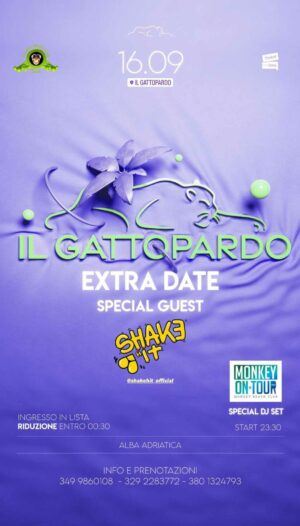 Extra date con Shake It alla discoteca Gattopardo