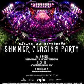 Summer Closing Party della discoteca Miu Marotta