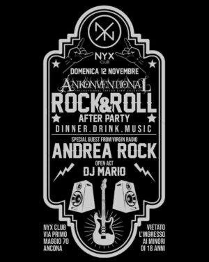 Andrea Rock al Nyx club di Ancona