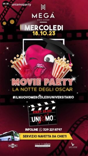 Movie Party alla discoteca Megà di Pescara