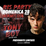Bis Party con Tony Boy alla discoteca Miami di Monsano