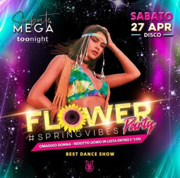 Festa dei fiori alla discoteca Megà di Pescara