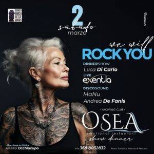 We will rock you al ristorante Osea di Pescara